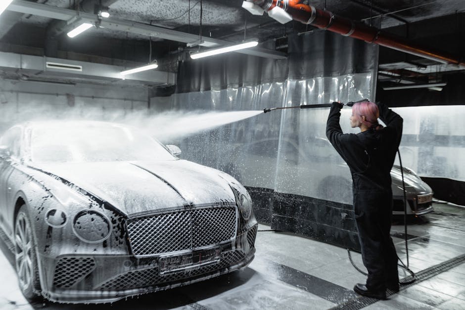 Express Wash foam application
